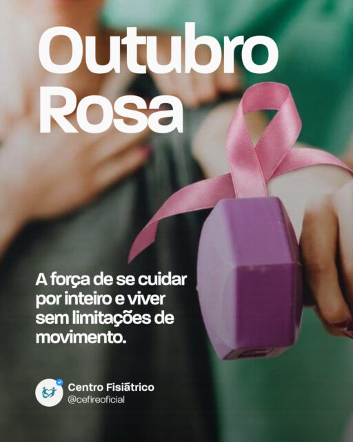 O Outubro Rosa é um lembrete valioso sobre a importância da prevenção, mas o autocuidado verdadeiro deve ir além de uma data no calendário. Acredito que cuidar de si mesma é um ato diário de escuta atenta e acolhimento das próprias necessidades físicas e emocionais. No meu atendimento, luto para que cada mulher se reconecte com a força e a segurança do próprio corpo.

Sua saúde integrada e seu movimento livre são as maiores ferramentas de liberdade que você possui para encarar os desafios da rotina profissional e familiar. Se priorizar e reservar um tempo para prevenir e se fortalecer é o melhor investimento que você pode fazer na sua própria longevidade.

Que tal aproveitar este mês para dar o primeiro passo e colocar a sua saúde metabólica e mecânica em dia?